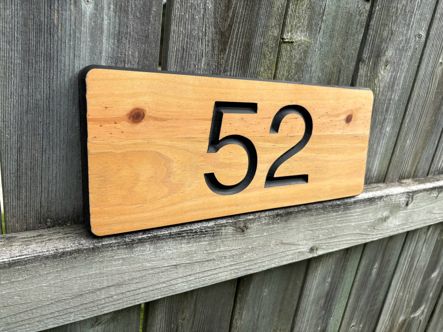 Wooden Address Sign | House Number