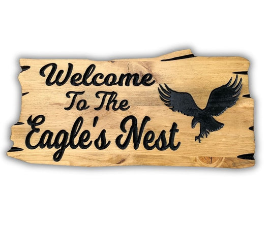 Wood Cottage Sign | Personalized Wood Decor
