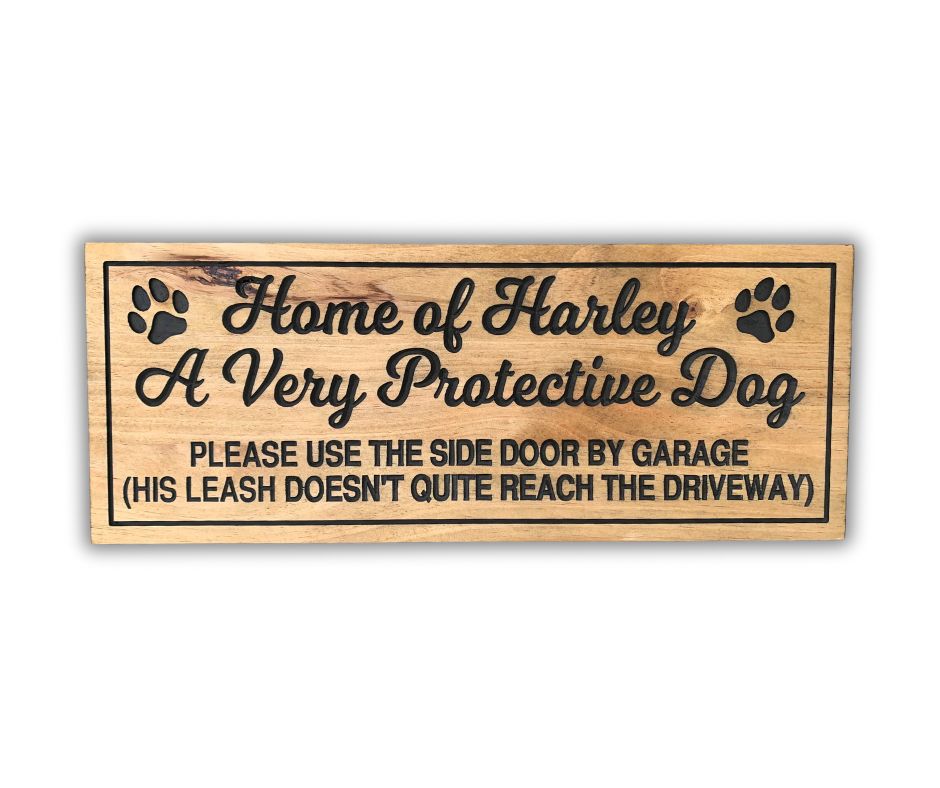 Custom Dog Pet Sign | Personalized Wood Decor