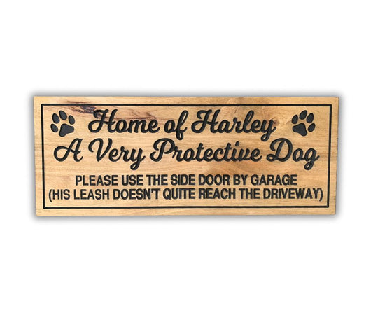 Custom Dog Pet Sign | Personalized Wood Decor
