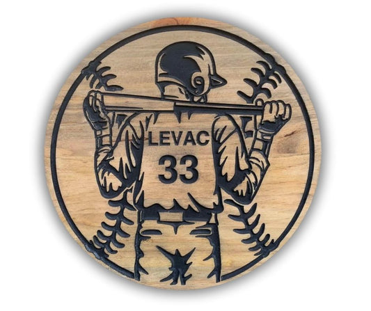 Custom Baseball Name Sign | Sports Home Decor