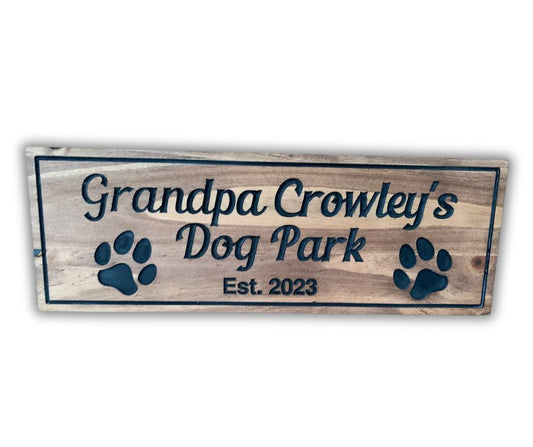 Custom Dog Pet Sign | Personalized Wood Decor