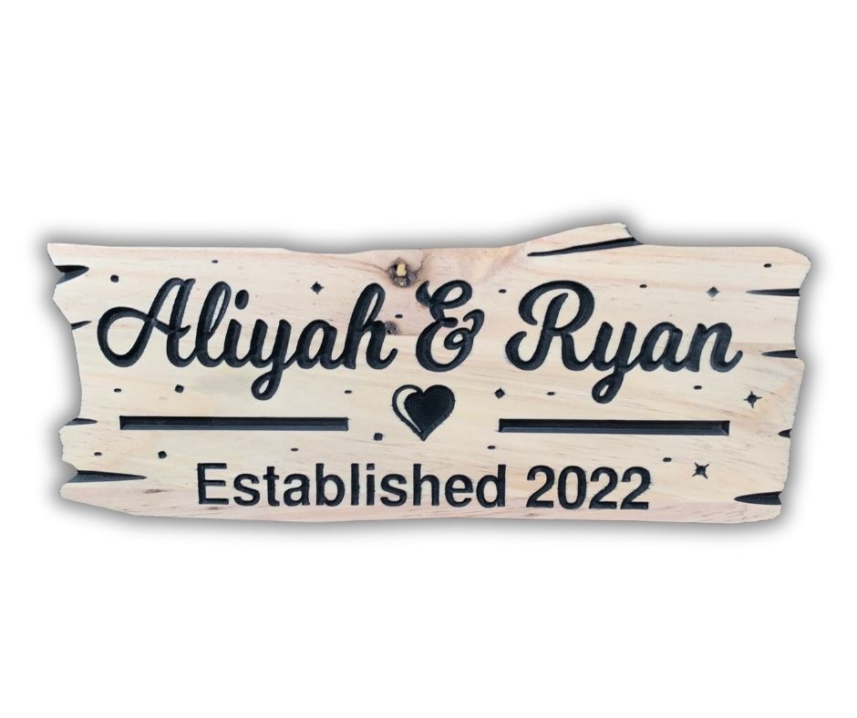 Rustic Couples Sign | Customizable Wood Sign
