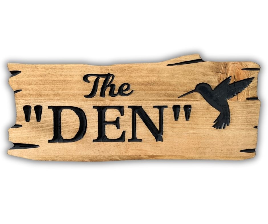 Humming Bird Engraving | Personalized Wood Decor