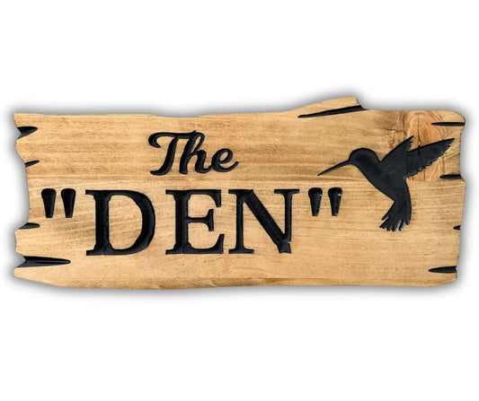 Humming Bird Engraving | Personalized Wood Decor