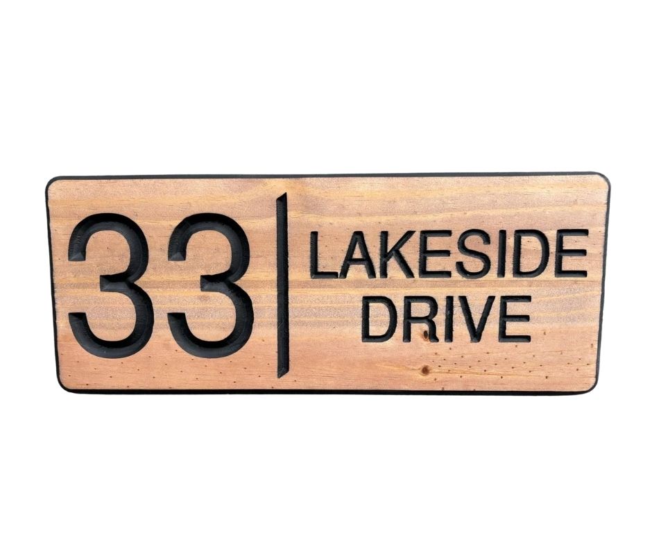 Cottage Address Sign | House Number