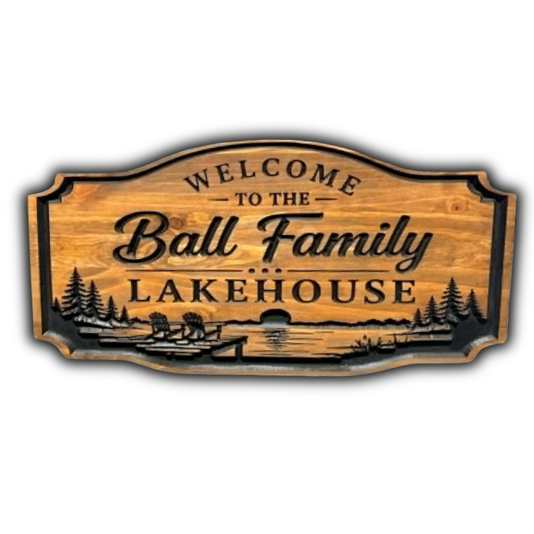 Custom Lakehouse Sign
