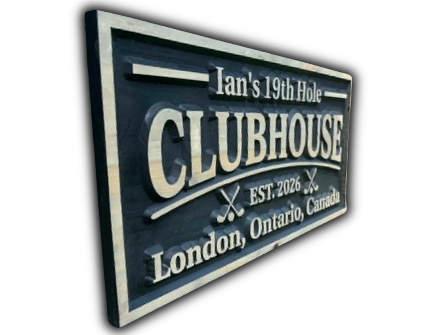 3D 19th Hole Golf Sign