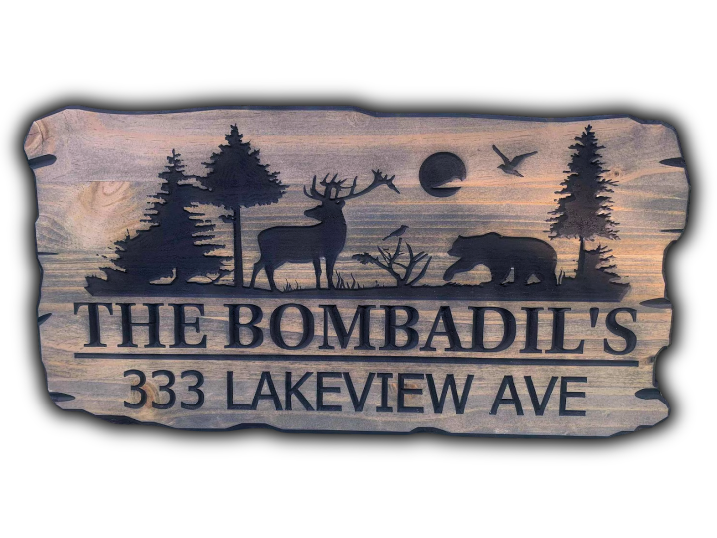 Nature Scene Address Sign
