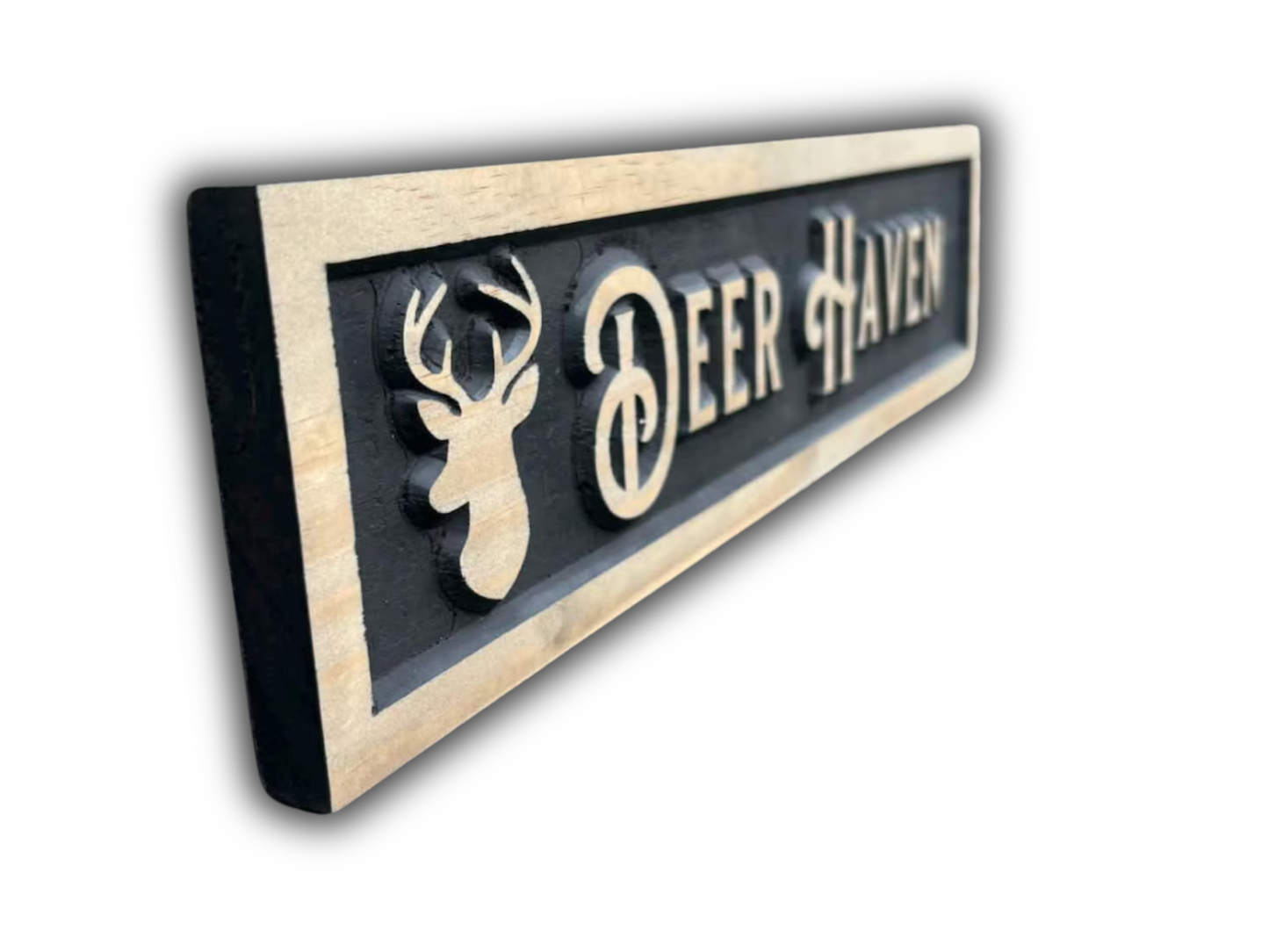 3D Deer Head Trail Sign