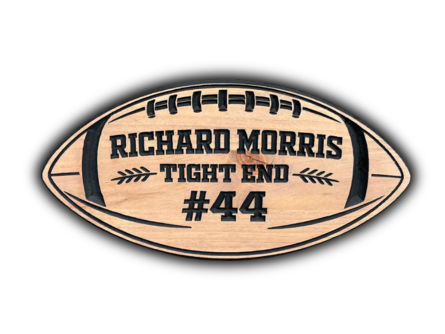 Football Shaped Sign