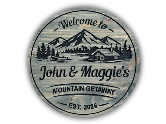 Mountain Getaway Sign