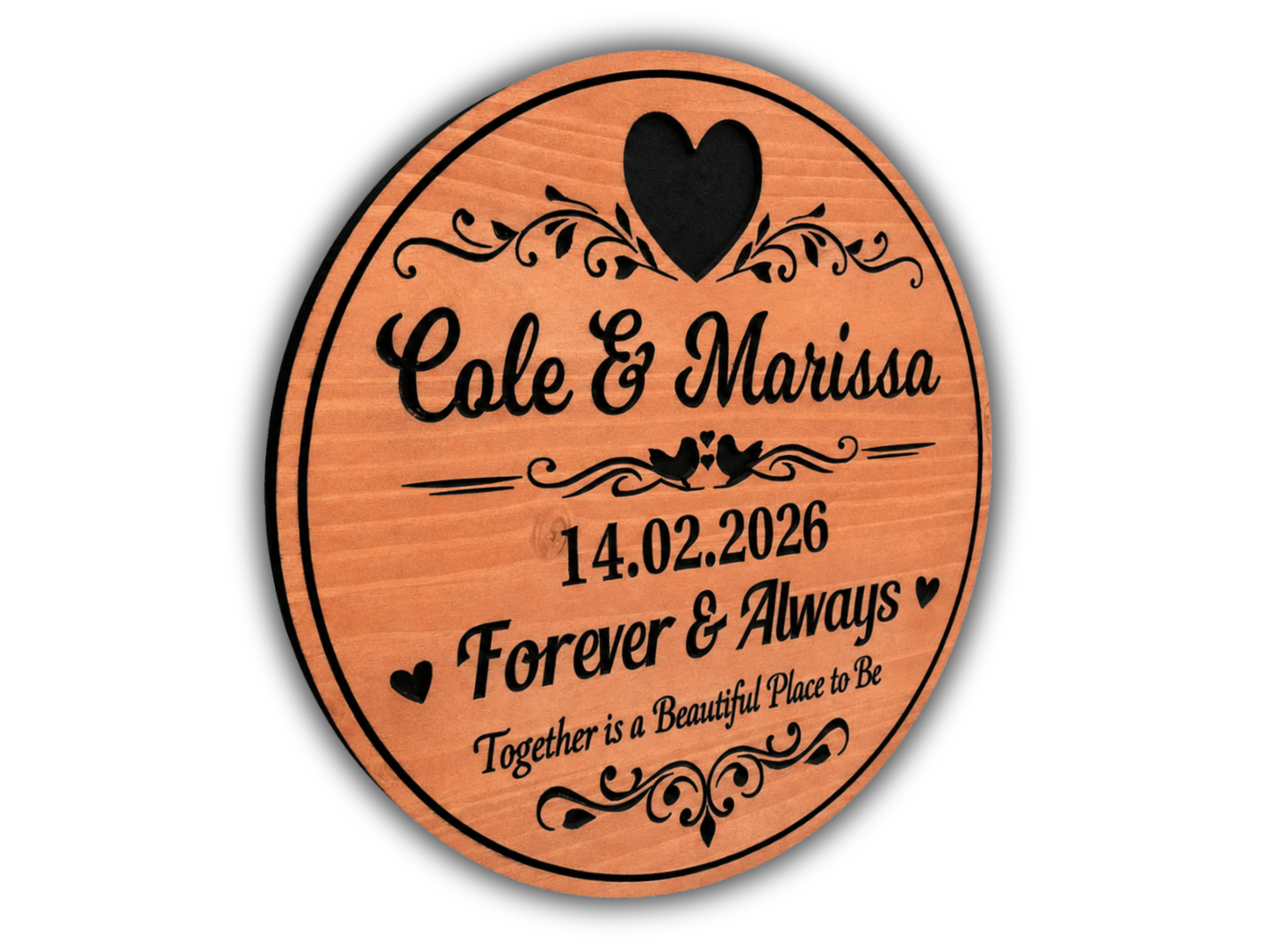 Couple Names and Date Wedding Sign