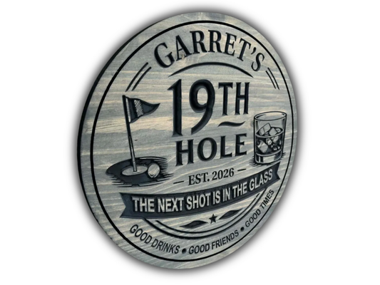 Custom 19th Hole Golf Sign