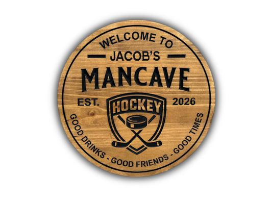 Hockey Mancave Sign