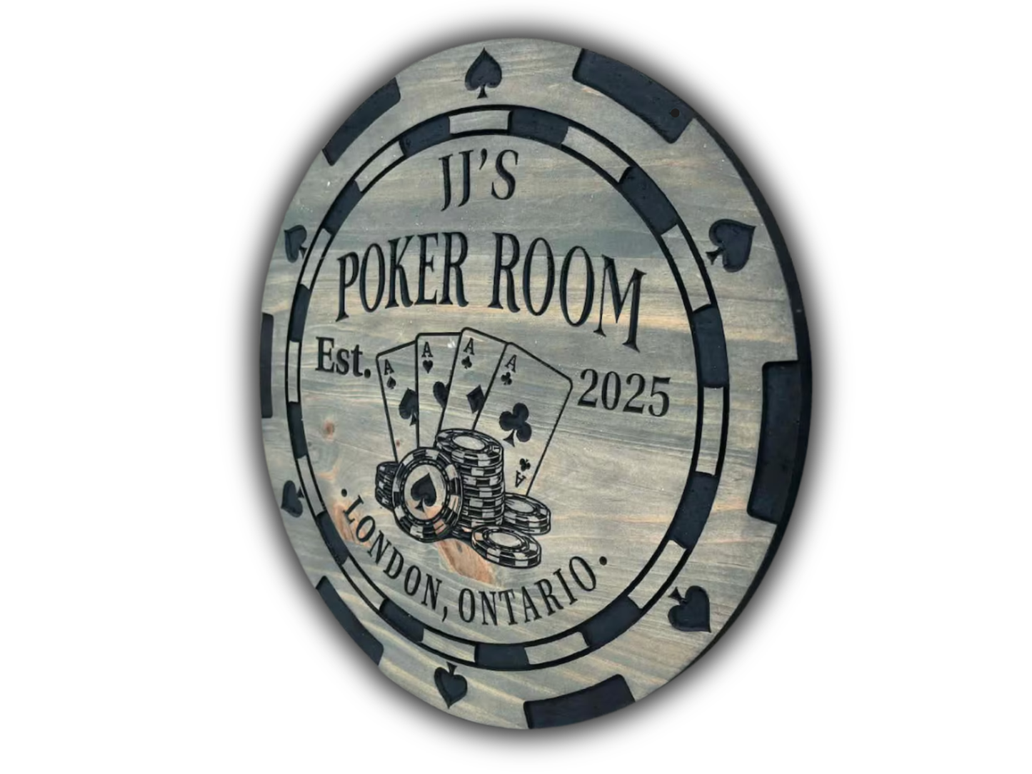 Custom Poker Room Sign
