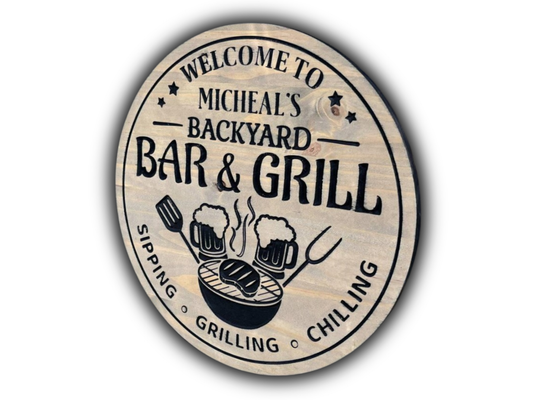 Backyard BBQ Sign