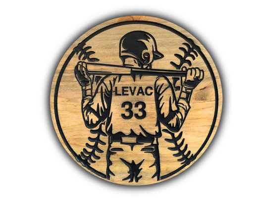 Custom Baseball Name Sign
