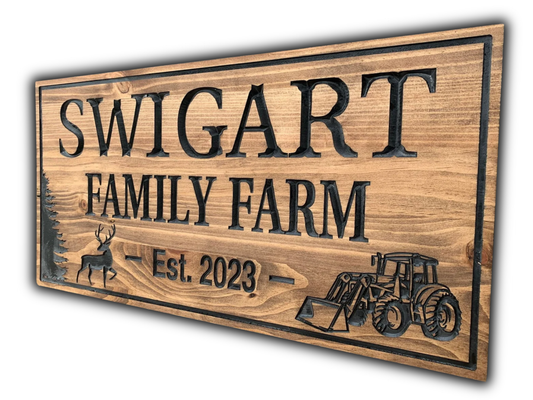 Custom Rustic Farm Sign