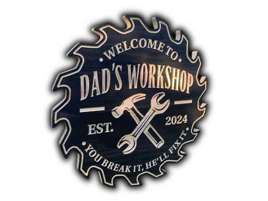 Custom Workshop sign | Wooden Workshop Sign