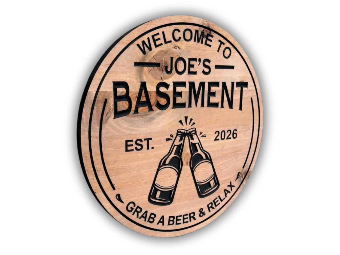 Rustic Mancave Beer Sign