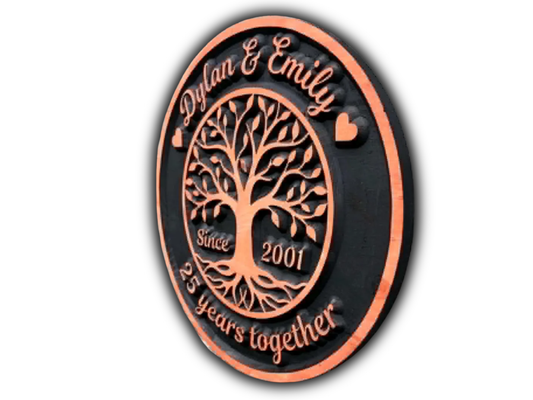 3D Tree of Life Couples Sign