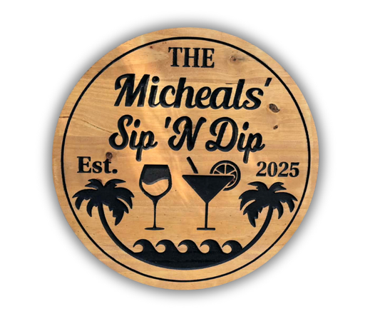 Sip 'N Dip Sign