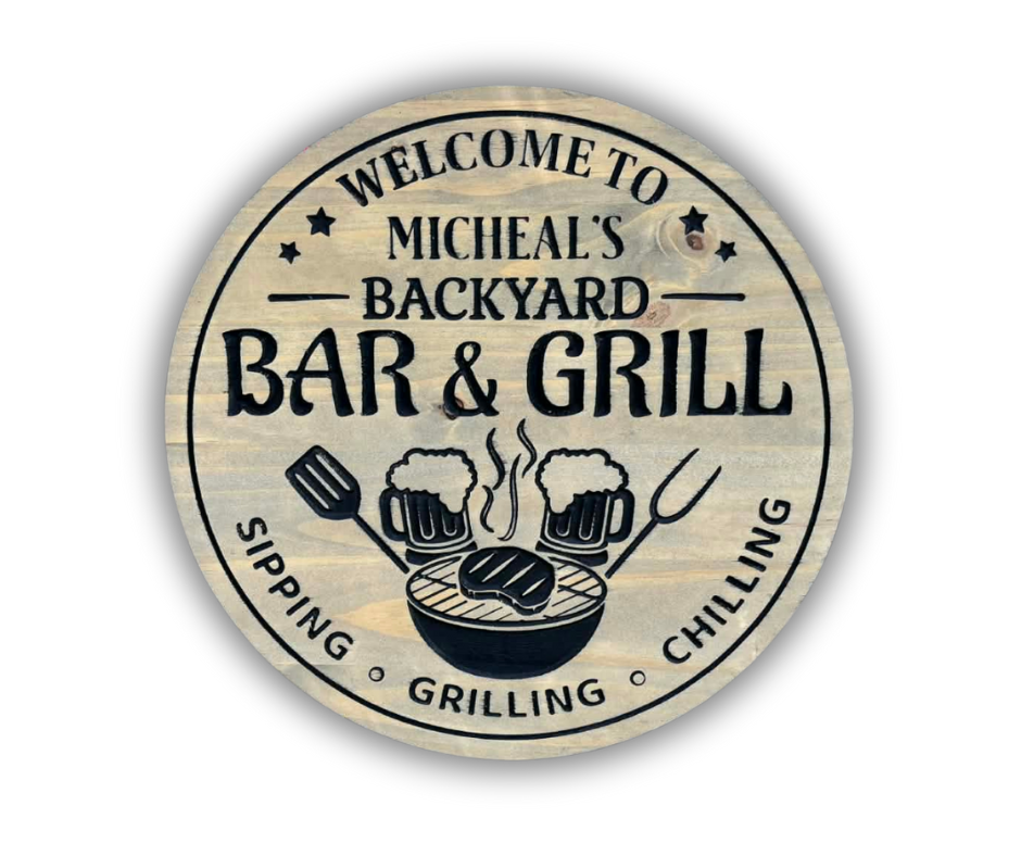 Backyard BBQ Sign