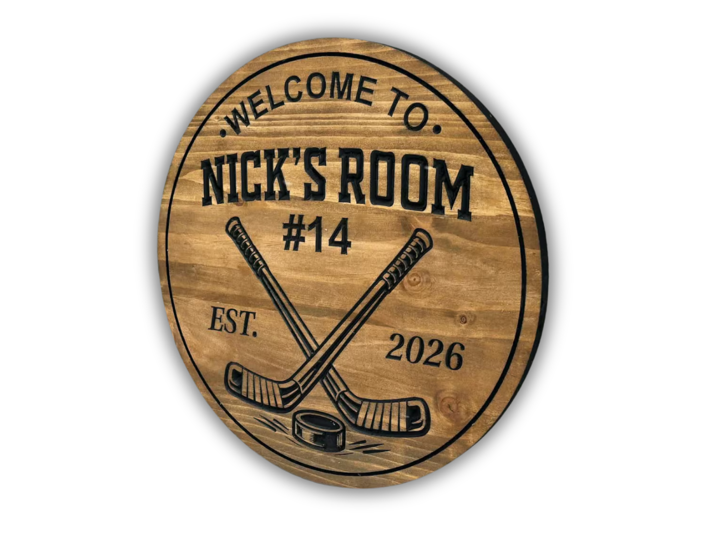 Custom Hockey Player Sign