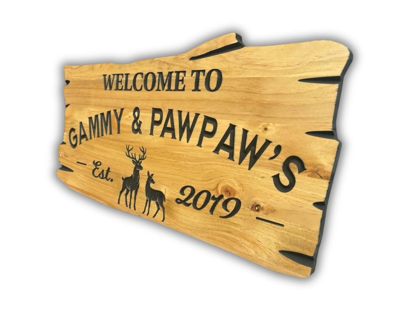 Custom Couples Deer Sign