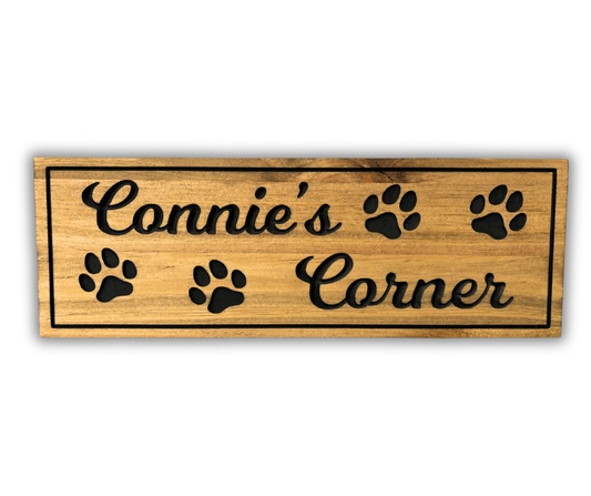 Custom Dog Pet Sign | Personalized Wood Decor