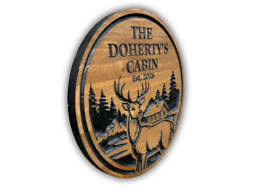 Deer Cabin Sign