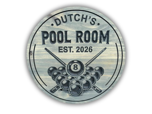 Billiards Sign