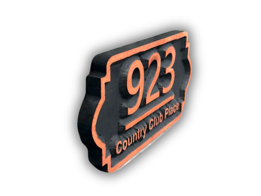 3D Address Sign