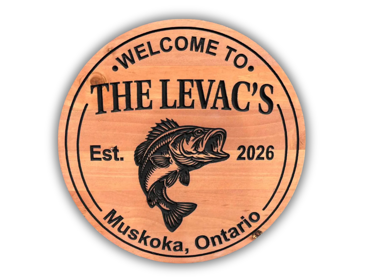 Cottage Fishing Lover Sign