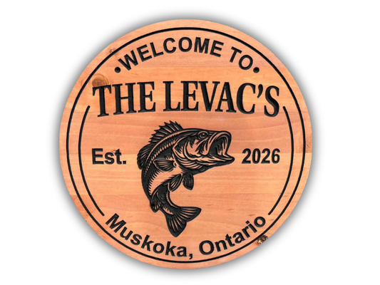 Cottage Fishing Lover Sign