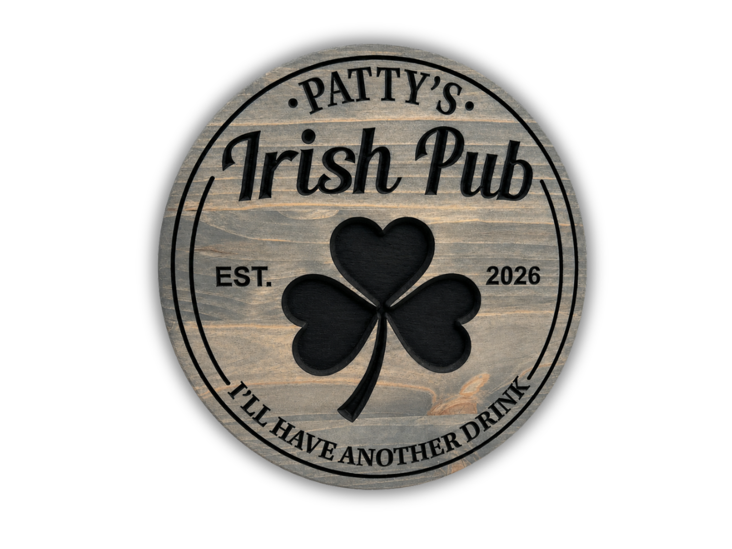 Circular Irish Pub Sign