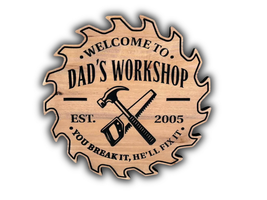 Workshop Sawblade Sign