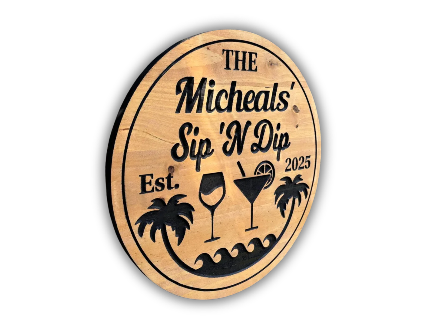Outdoor Sip N' Dip Sign