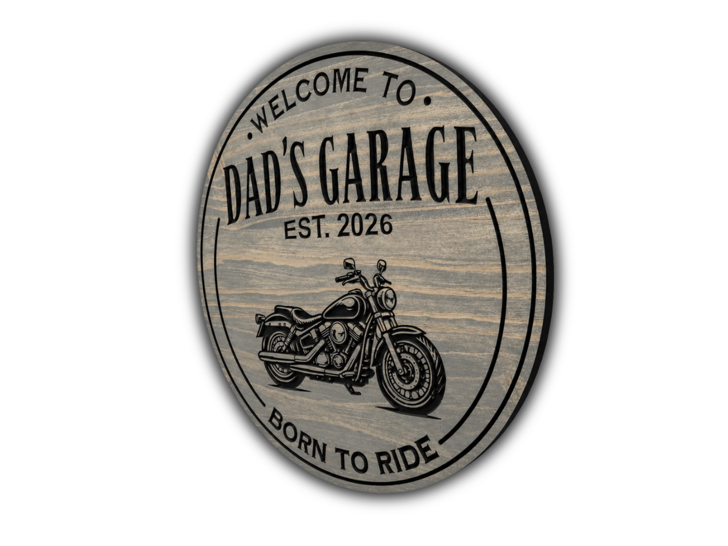 Circle Motorcycle Sign