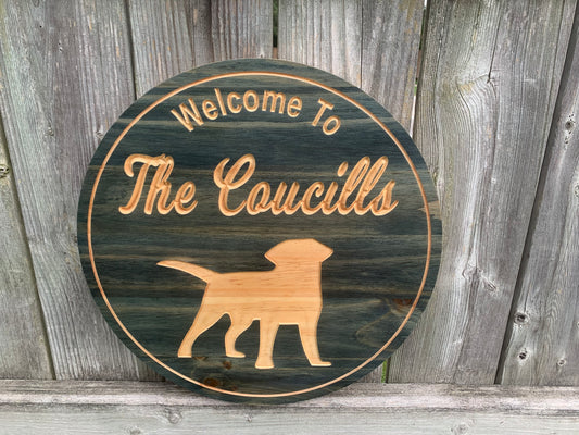 Custom Wooden Pet Sign | Dog Sign | Personalized Animal Lover Sign | Family Name Sign |