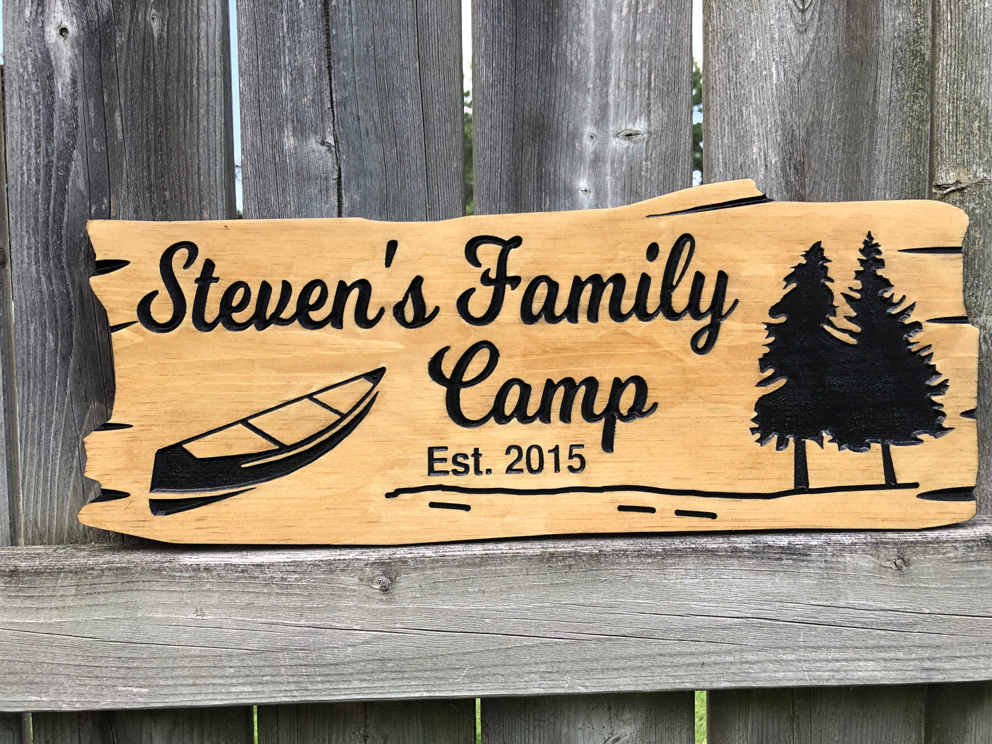 Custom Wooden Cottage Sign | Personalized Family Name Sign |