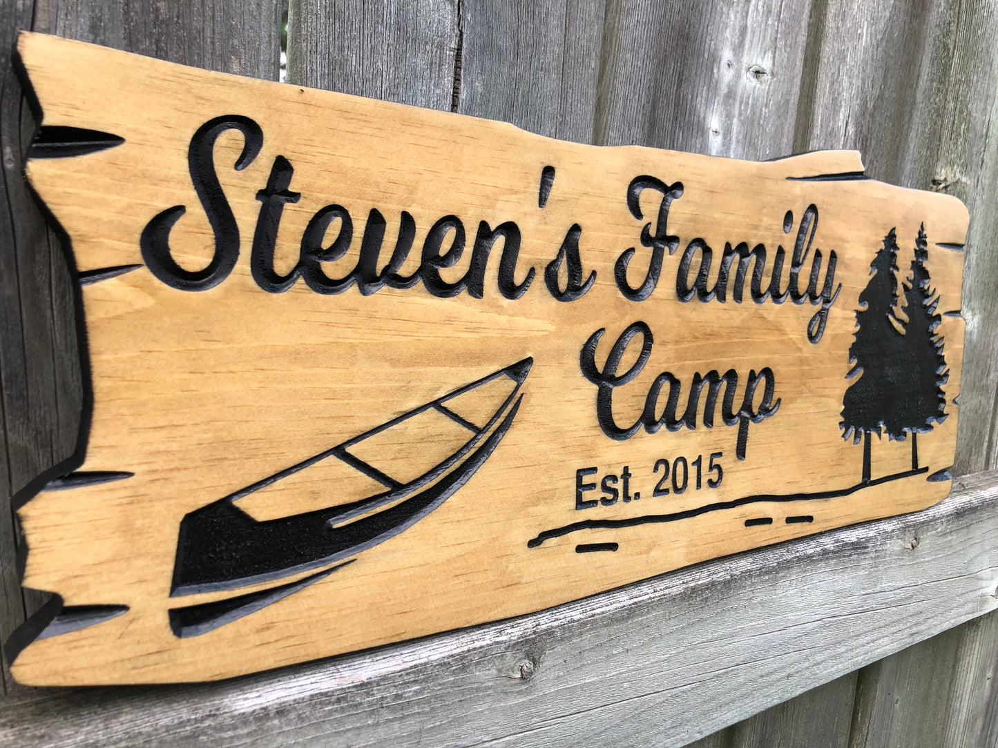 Custom Wooden Cottage Sign | Personalized Family Name Sign |