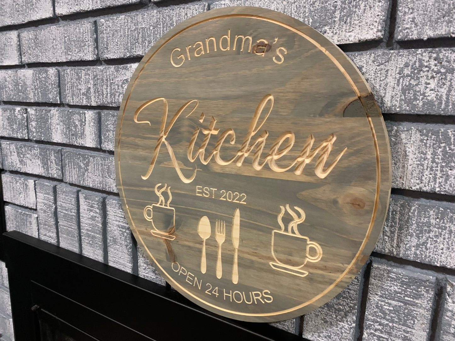 Custom Wooden Kitchen Sign | Grandma's Kitchen |