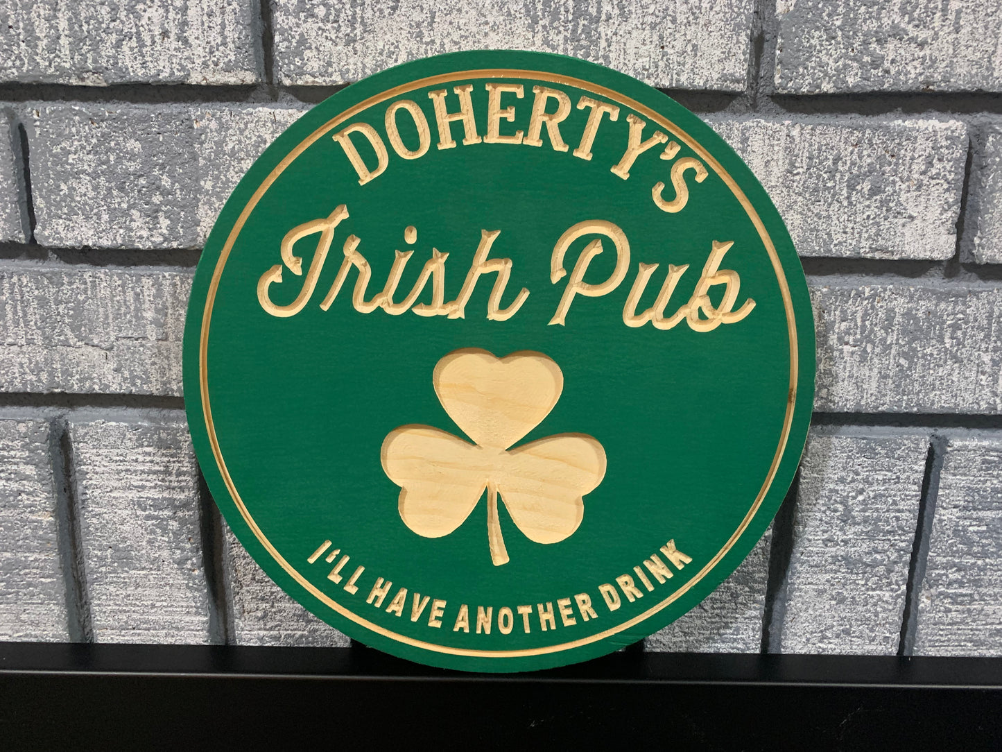 Custom Wooden Irish Pub Sign | Beers | Personalized Bar Sign |