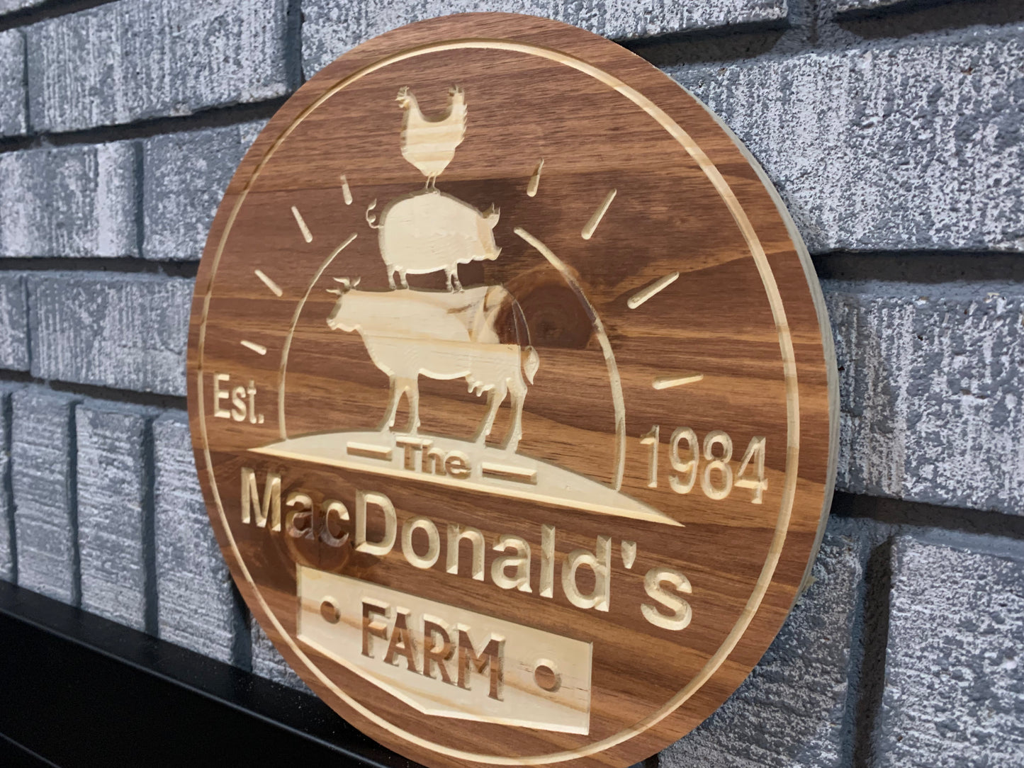 Custom Wooden Farm Sign | Farm Animals | Personalized Farmer Sign |