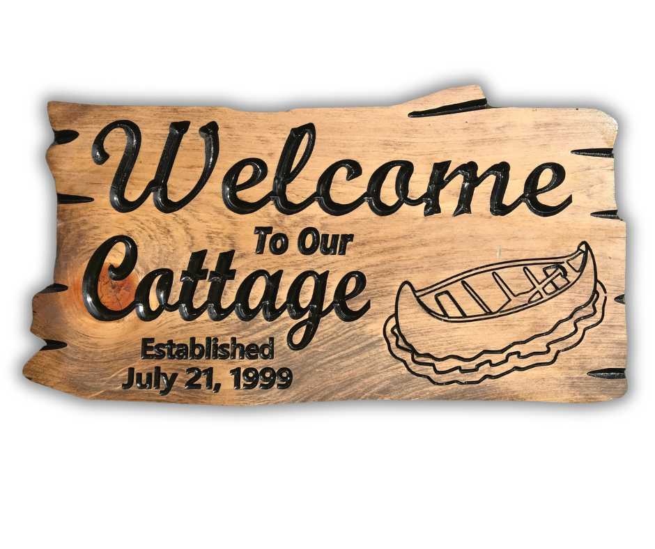 Custom Wooden Cottage Sign