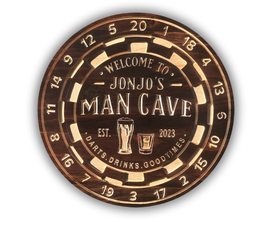 Custom Man Cave Sign | Personalized Wood Decor