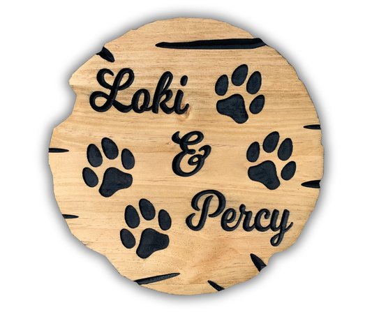 Custom Dog Paw Sign