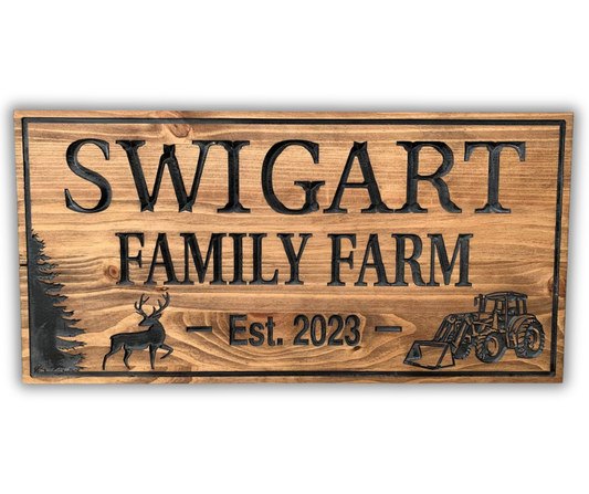 Custom Rustic Farm Sign